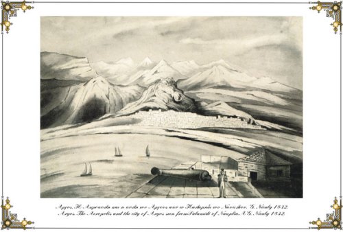 Η Ακρόπολη και η πόλη του Άργους από το Παλαμήδι του Ναυπλίου.