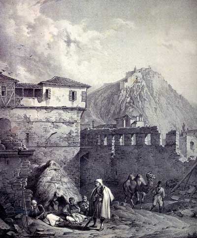 Κρατσάιζεν Καρλ - Το Παλαμήδι με �να τμήμα του Ναυπλίου.