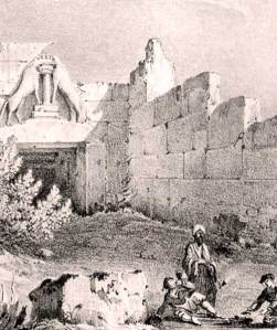 Μυκήνες. Λιθογραφία του Α. Joly, σχέδιο Haygarth William. (Γεννάδειος Βιβλιοθήκη) 