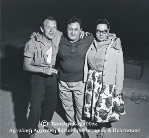 Γιώργος Μούτσιος, Μάνος Χατζιδάκης, Νανά Μούσχουρη.