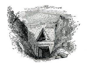 Θησαυρός του Ατρέα ( Χαλκογραφία C. Wordsworth, 1841)