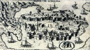 Άποψη του Ναυπλίου, Venetia, 1598.