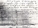 Έγγραφο του φρουράρχου  Αντώνιο Figuerra d’ Almeida στο ιστορικό Αρχείο&nbsp;Ναύπλιου.