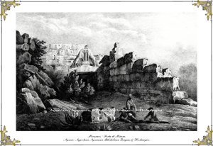 Μυκήνες -  Porta di Micene, λιθογραφία,  αρχές 19ου αιώνα  