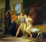 Ο Σωκράτης απομακρύνει τον Αλκιβιάδη από την αγκαλιά της αισθησιακής απόλαυσης. Λάδι σε καμβά του Ζαν Μπατίστ Ρενό, 1791. Μουσείο Λούβρου,&nbsp;Παρίσι.