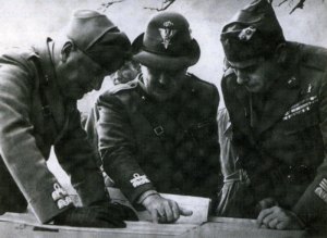 Ο Μουσολίνι και ο Καβαλλέρο προετοιμάζουν τη μεγάλη επίθεση, Μάρτιος 1941.