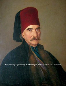 Προσωπογραφία Μιχαήλ Ιατρού (1848). Διονύσιος Τσόκος, λάδι σε μουσαμά, 69Χ54 εκ. Συλλογή: Ελένης Σπηλιωτάκη.  