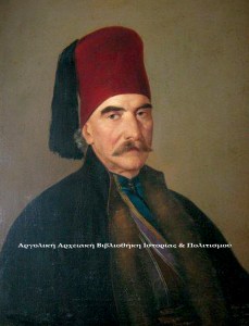 Προσωπογραφία Μιχαήλ Ιατρού (1848). Διονύσιος Τσόκος, λάδι σε μουσαμά, 69Χ54 εκ. Συλλογή: Ελένης Σπηλιωτάκη.