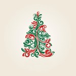 Χριστουγεννιάτικο δέντρο, σκίτσο.