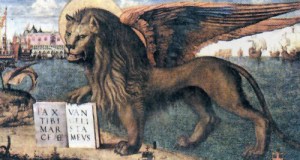 Ο φτερωτός λέων του Αγίου Μάρκου, έργο του Βιττόρε Καρπάτσιο (Vittore Carpaccio) στο ανάκτορο των δόγηδων.