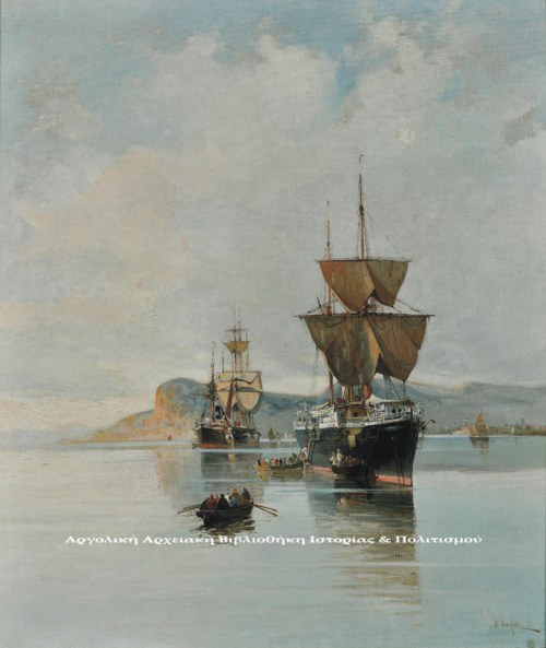 Βασίλειος Χατζής (1870-1915), «Ο κατάπλους», περ. 1900-1910, λάδι σε μουσαμά, 81Χ69 εκ. Εθνική Πινακοθήκη & Μουσείου Αλεξάνδρου Σούτζου.