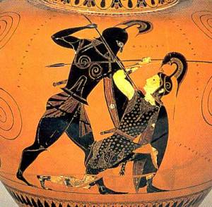 Αχιλλέας και Πενθεσίλεια. The British Museum, London.