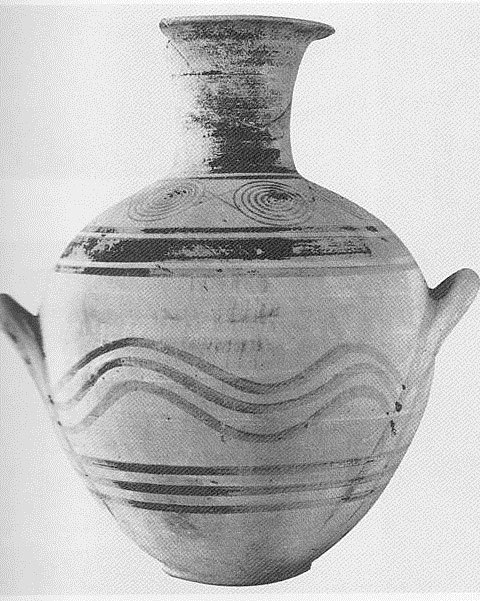 Eικ. 15: Πρώιμος ΠΓ αμφορέας από την Τίρυνθα, Τάφος 1974/3 (κατά: Lemos 2002 εικ. 20.1).