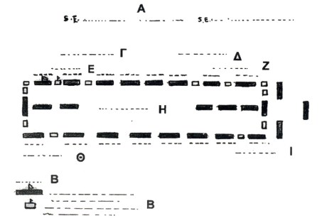 Εικ. 2. Η διάταξη της μάχης στην περιοχή της Άργους (κοντά στη Μανάρα), μεταξύ των δυνάμεων Βενετών και Οθωμανών, 10 Ιουνίου 1695 (BMV.- Mss It. Cl VII, 94 [10051], No 55).
