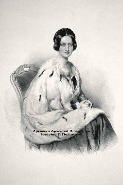 Irene Prokesch von Osten  (Ιρένε Πρόκες φον Όστεν, 1811 - 1872). Λιθογραφία του Josef Kriehuber, 1849.