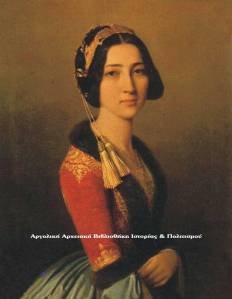 Φωτεινή Μαυρομιχάλη (1826-1878) κυρία επί των τιμών της βασίλισσας Αμαλίας.