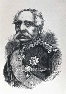 Μιχαήλ Σπυρομήλιος (1800-1880), ξυλογραφία, Ποικίλη Στοά, 1883.