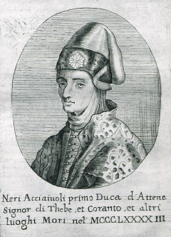 Portrait of Nerio I Acciaioli, first Florentine Duke of Athens. 
