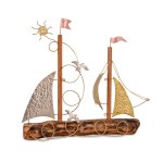 Επιτραπέζιο Χριστουγεννιάτικο ξύλινο&nbsp;καράβακι