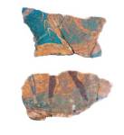 Σπαράγματα τοιχογραφίας.